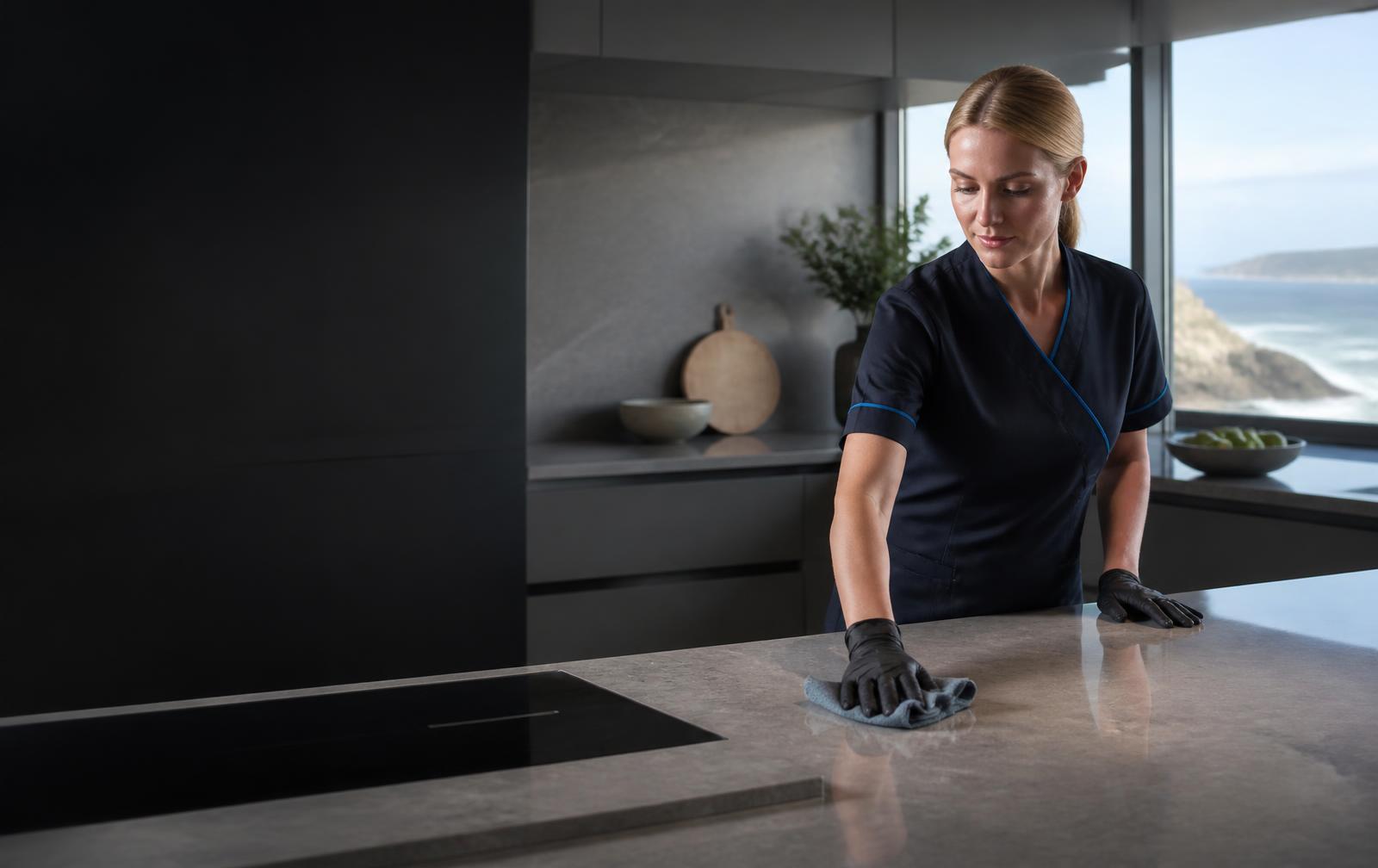 A Zeal Clean professional cleaning a modern Jersey home